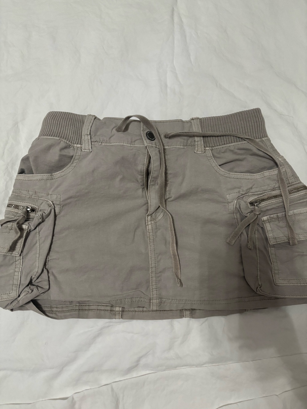 American Eagle Outfitters Taupe Cargo Mini Skirt